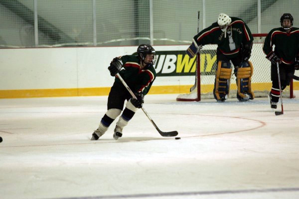 Clearing the puck
